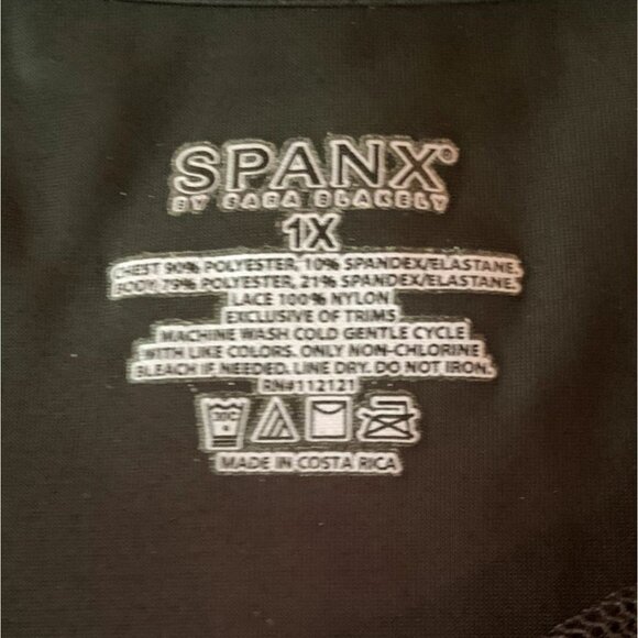 Spanx 1X Black Lace Cami Sleeveless Shaping Camisole - Picture 4 of 5